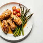 Juicy and crispy chicken wings served on a plate