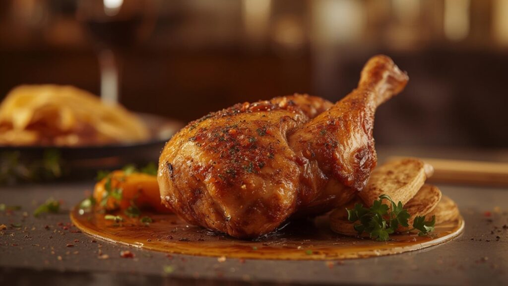 how much protein in a chicken leg quarter